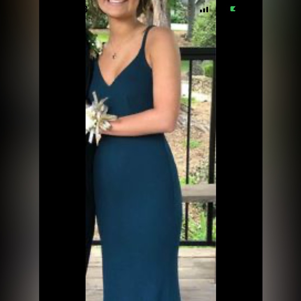 Hunter Green Prom Dress